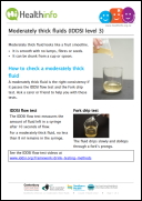 Moderately thick fluids consumer handout