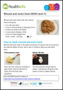 Minced and Moist Food Consumer Handout