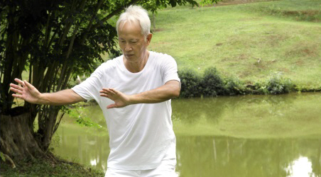 Man doing tai chi